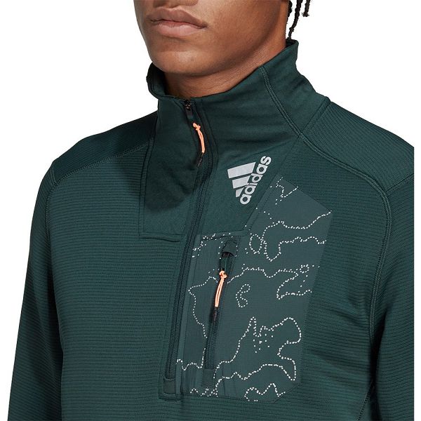 Green Men's Adidas X-City Sweatshirts | 5736948-AM