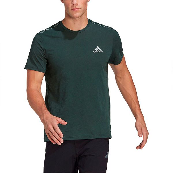 Green Men\'s Adidas X-City Wool Short Sleeve T Shirts | 8945673-VO