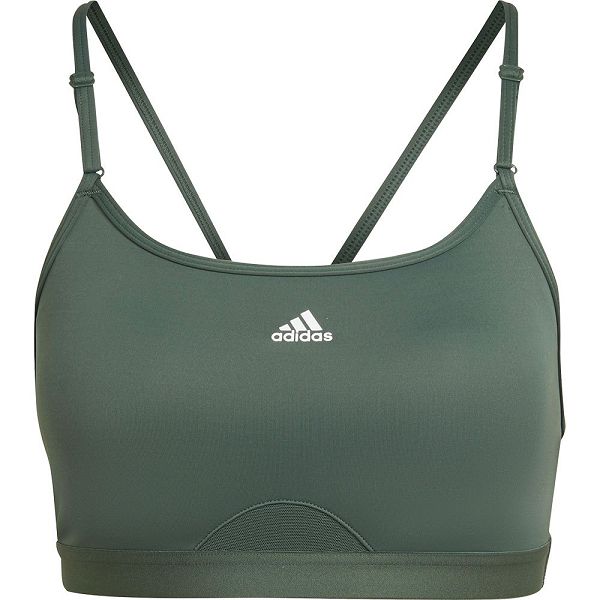 Green Women's Adidas Aeroreact Light-Support Sports Bra | 8507396-FU