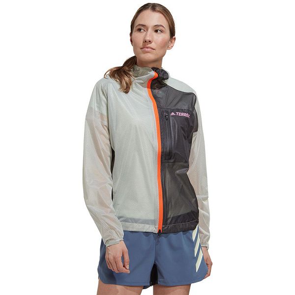 Green Women\'s Adidas Agr Rain Jackets | 0426913-LV