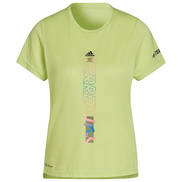 Green Women's Adidas Agravic Short Sleeve T Shirts | 6389014-LO