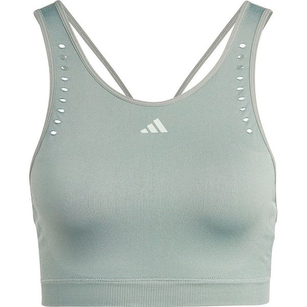 Green Women's Adidas Arknt Ls Sports Bra | 1293047-LY