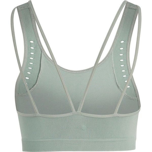 Green Women's Adidas Arknt Ls Sports Bra | 1293047-LY