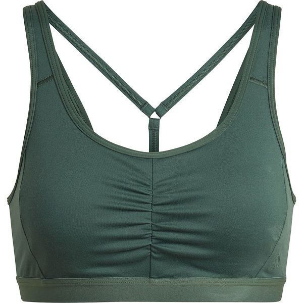 Green Women's Adidas Coreessentials Medium-Support Sports Bra | 4751260-JQ