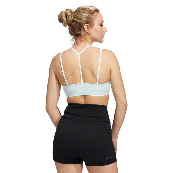 Green Women's Adidas Essentials Sports Bra | 0654721-CL