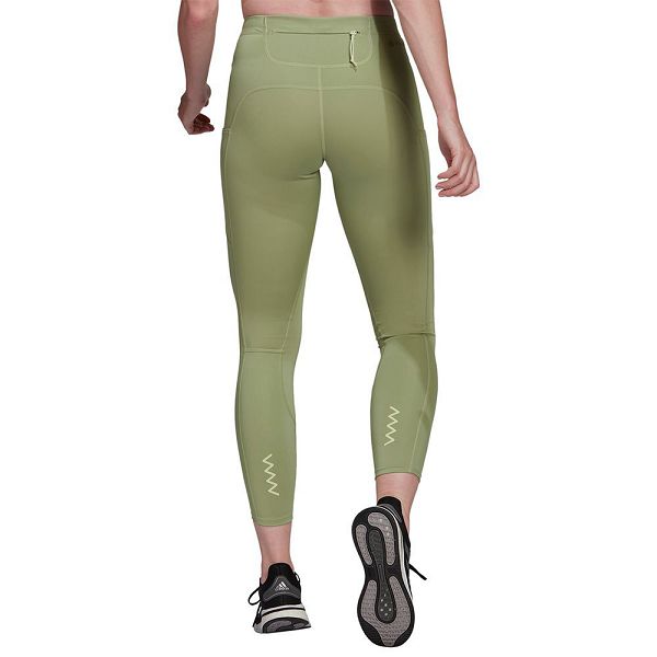 Green Women's Adidas Fastimp 7/8 Leggings | 7821645-JO