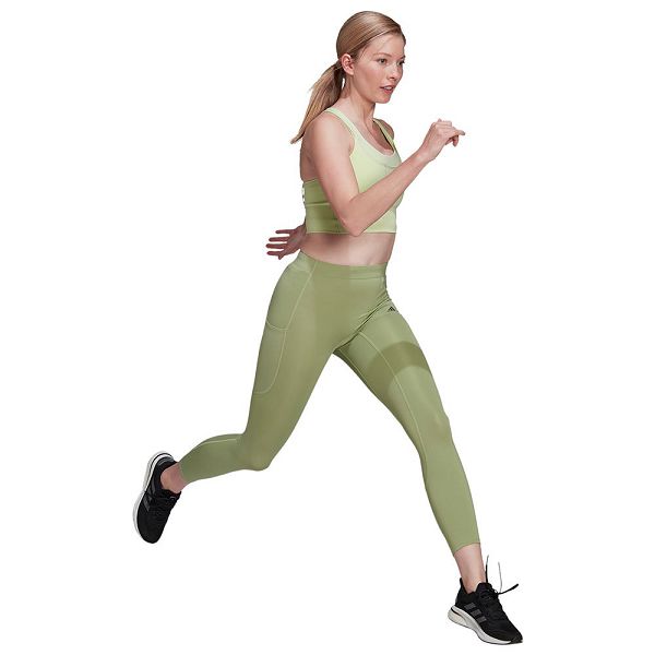 Green Women's Adidas Fastimp 7/8 Leggings | 7821645-JO