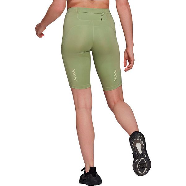 Green Women's Adidas Fastimp Bike Short Leggings | 6387490-FK