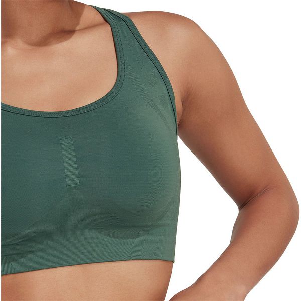 Green Women's Adidas Formotion Sculpt Medium-Support Sports Bra | 5013842-CQ