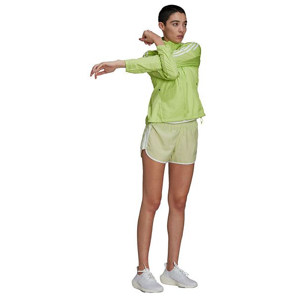 Green Women's Adidas Marathon Jackets | 2437815-VU