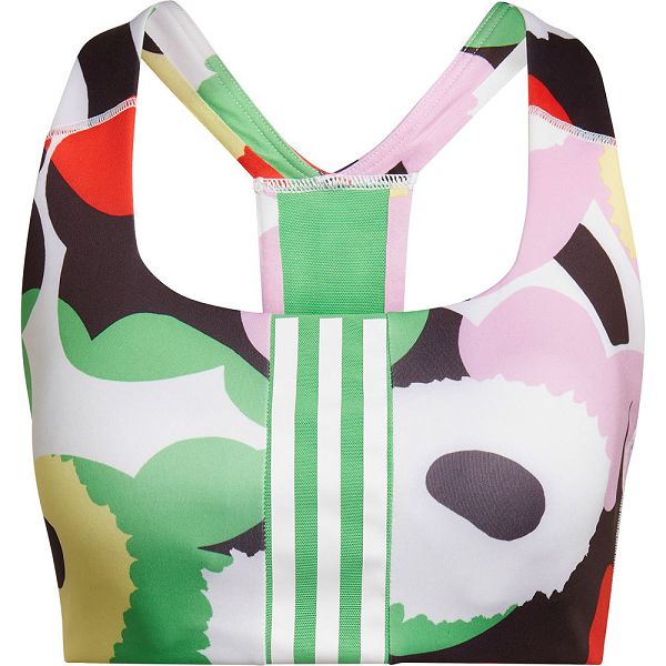 Green Women's Adidas Marimekko MS Sports Bra | 1372965-EZ