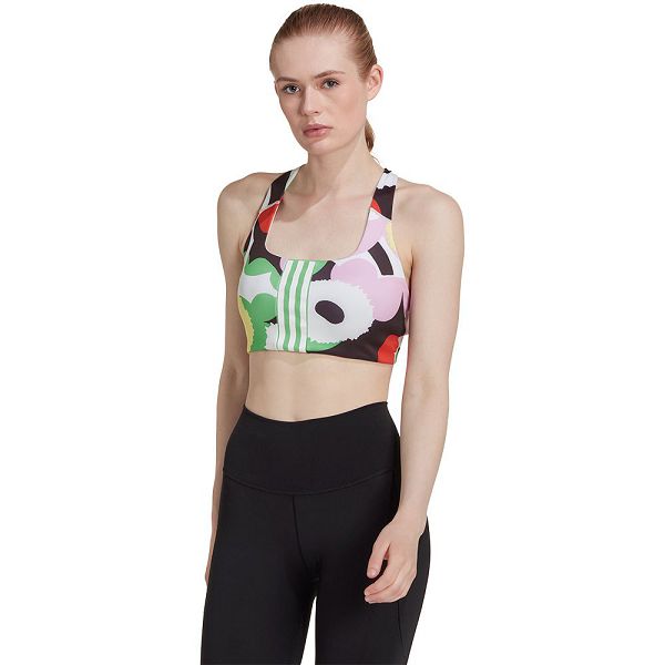 Green Women\'s Adidas Marimekko MS Sports Bra | 1372965-EZ