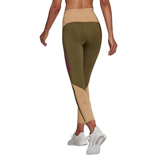 Green Women's Adidas OTR Block Leggings | 9426183-ZI