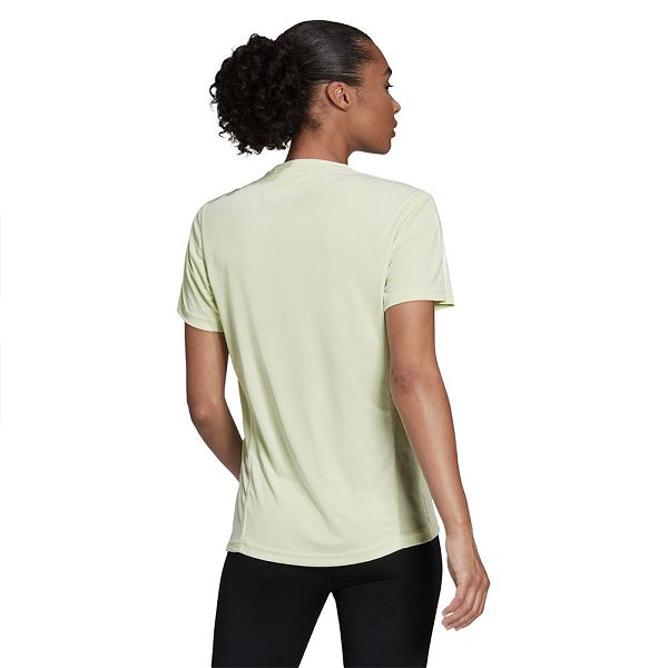 Green Women's Adidas Own The Run Short Sleeve T Shirts | 6084739-MH