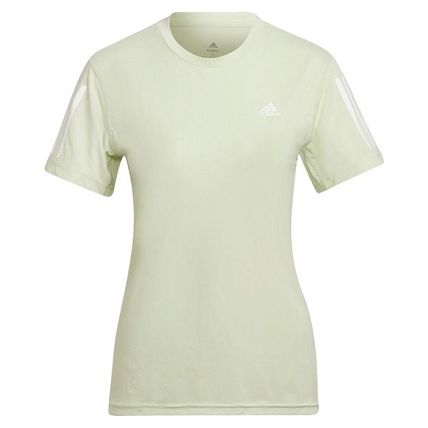 Green Women\'s Adidas Own The Run Short Sleeve T Shirts | 6084739-MH