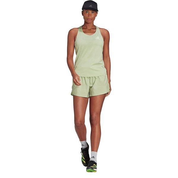 Green Women's Adidas Parley Adizero Run Sleeveless T Shirts | 9534671-AU