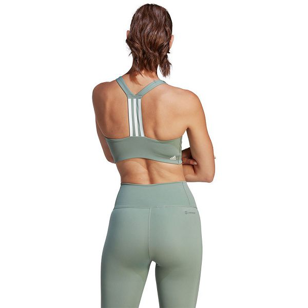 Green Women's Adidas Pwi MS Sports Bra | 5874923-XG