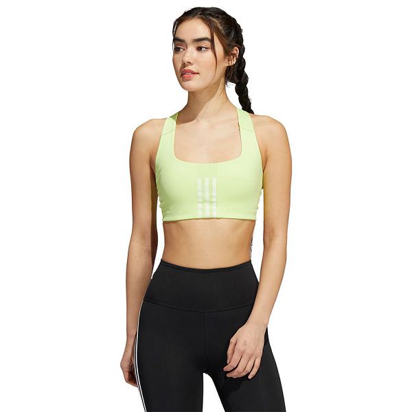 Green Women's Adidas Pwi MS Sports Bra | 8204579-XS