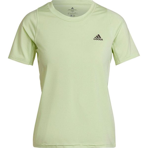 Green Women's Adidas Run Fast PB Short Sleeve T Shirts | 2359841-VR