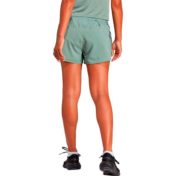 Green Women's Adidas Run Icons 3S 4´´ Shorts Pants | 5870612-FA