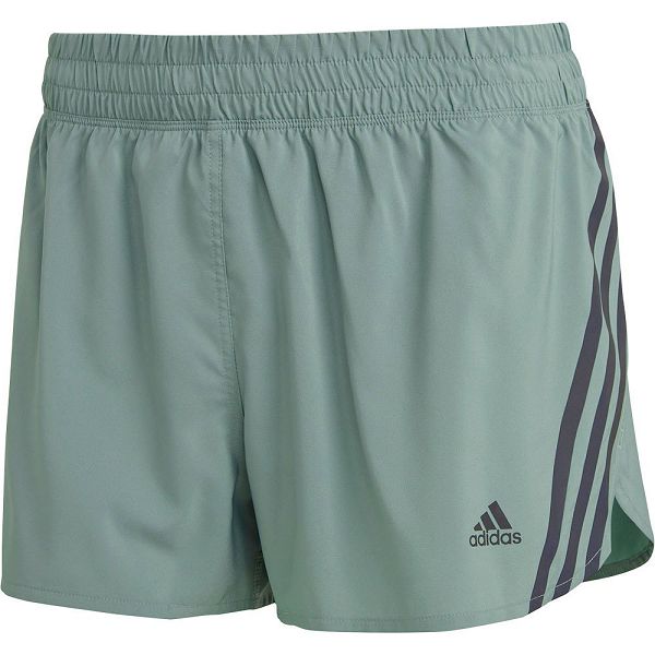 Green Women's Adidas Run Icons 3S 4´´ Shorts Pants | 5870612-FA