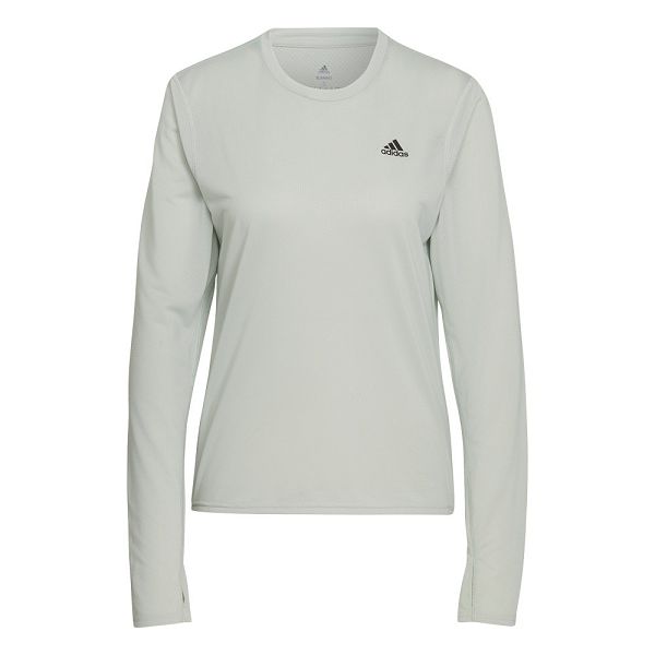 Green Women's Adidas Run Icons Long Sleeve T Shirts | 9071642-OD