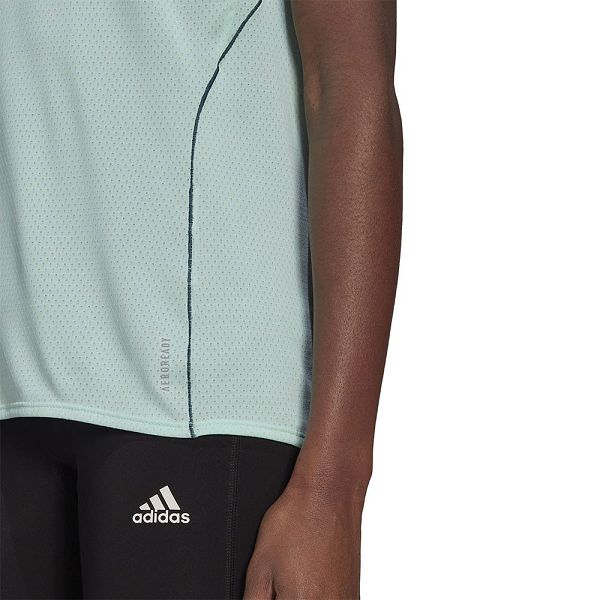 Green Women's Adidas Runner Short Sleeve T Shirts | 6905372-QC