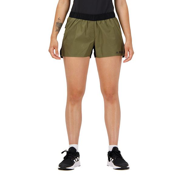 Green Women\'s Adidas TX Trail 3´´ Shorts Pants | 9823570-LF