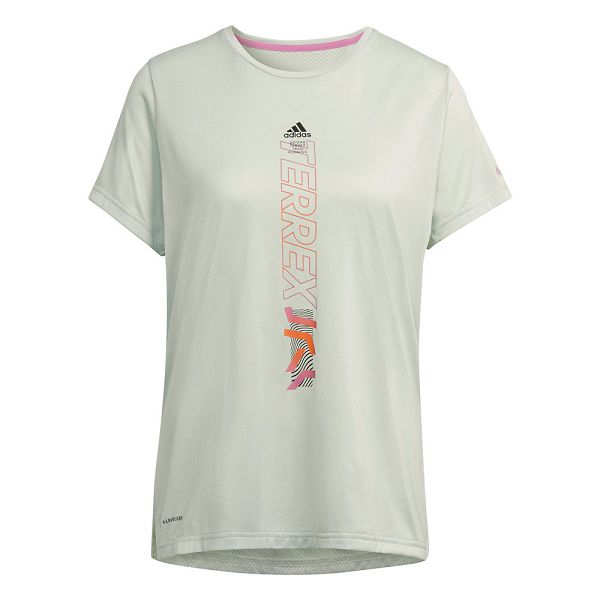 Green Women's Adidas Terrex Agravic Short Sleeve T Shirts | 3178926-AQ