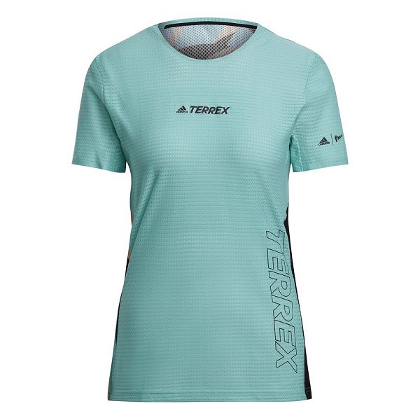 Green Women's Adidas Terrex Parley Agravic TR Pro Short Sleeve T Shirts | 0861329-HP