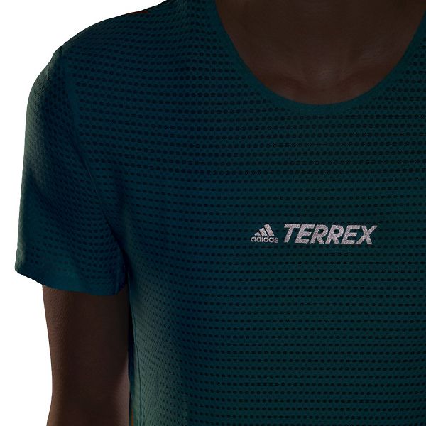 Green Women's Adidas Terrex Parley Agravic TR Pro Short Sleeve T Shirts | 0861329-HP