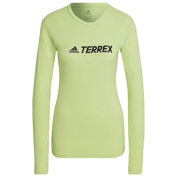 Green Women's Adidas Trail Long Sleeve T Shirts | 8075143-SZ