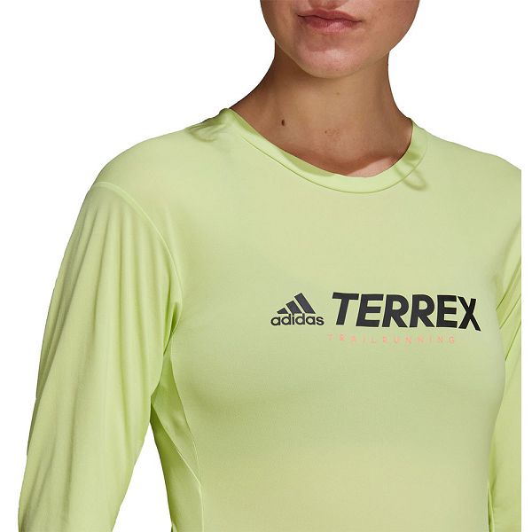 Green Women's Adidas Trail Long Sleeve T Shirts | 8075143-SZ