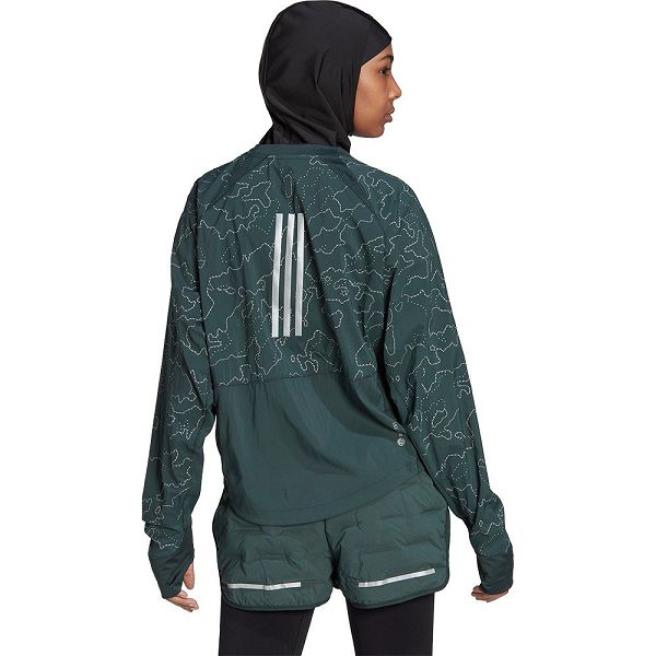 Green Women's Adidas Xcity Cover Up Jackets | 2193674-SL