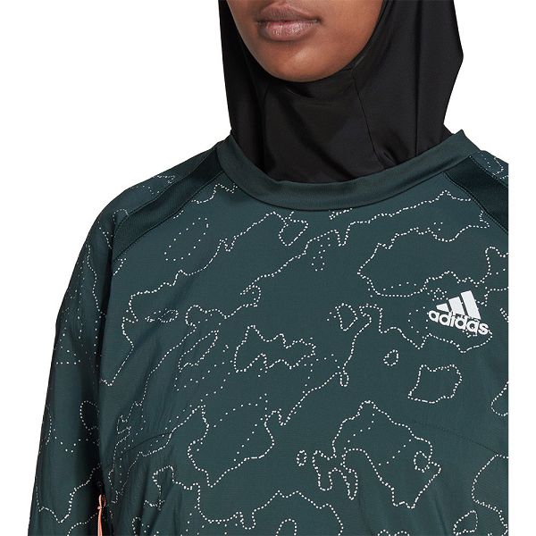 Green Women's Adidas Xcity Cover Up Jackets | 2193674-SL