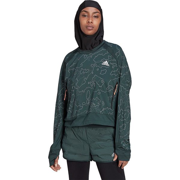 Green Women\'s Adidas Xcity Cover Up Jackets | 2193674-SL