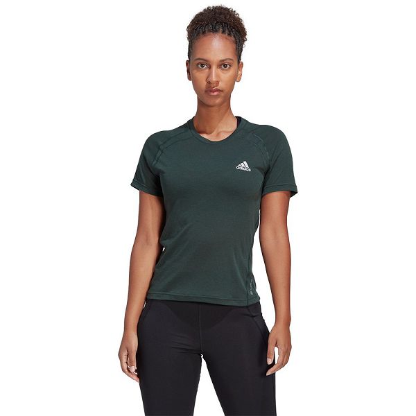 Green Women\'s Adidas Xcity Short Sleeve T Shirts | 6804913-IW