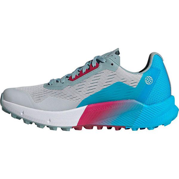 Grey/Blue Women's Adidas Terrex Agravic Flow 2 Goretex Trail Running Shoes | 0271659-ZS