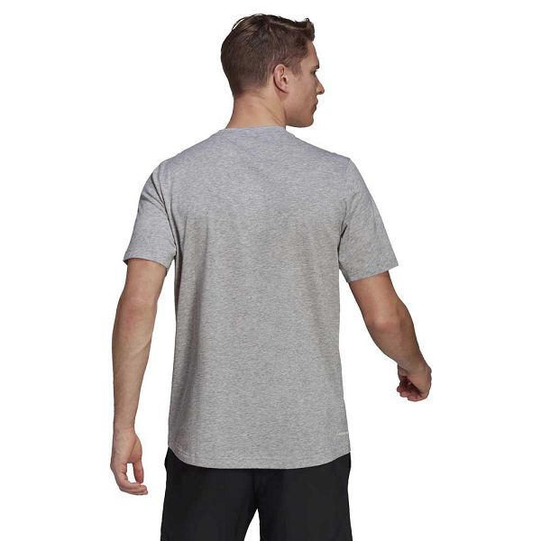 Grey Men's Adidas Aeroready Designed 2 Move FeelReady Sport Short Sleeve T Shirts | 7539062-VK