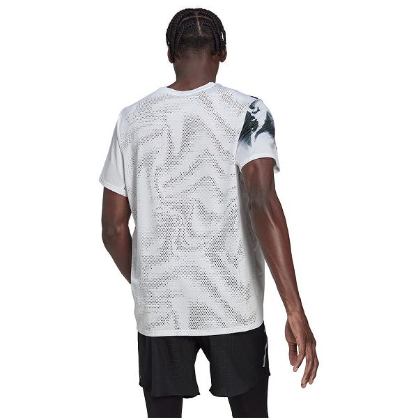 Grey Men's Adidas Fast Short Sleeve T Shirts | 6521798-WJ