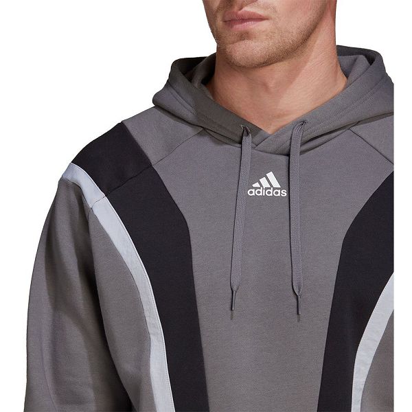 Grey Men's Adidas Fleece Sweatshirts | 9615247-FM