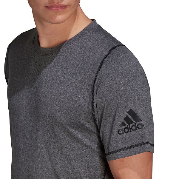 Grey Men's Adidas FreeLift Ultimate Aeroready Designed 2 Move Sport Short Sleeve T Shirts | 8029145-GC