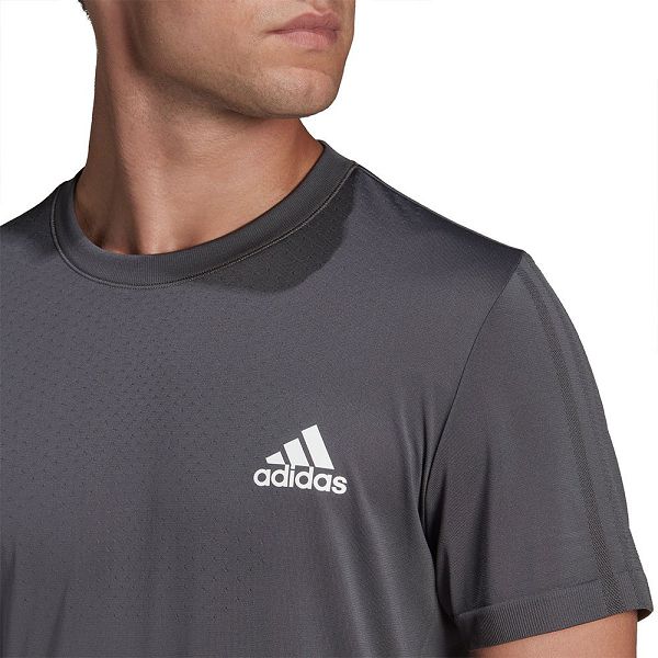 Grey Men's Adidas Motion SML Short Sleeve T Shirts | 1095284-CQ