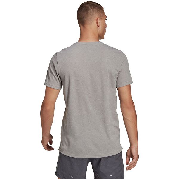 Grey Men's Adidas Own The Run Heather Short Sleeve T Shirts | 9631875-UH