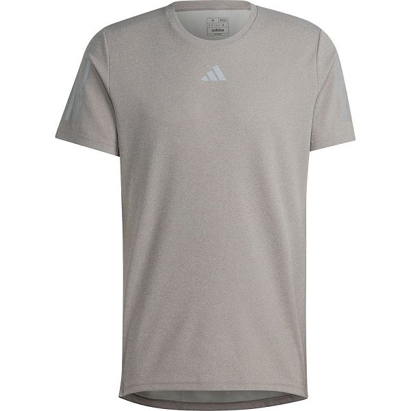 Grey Men's Adidas Own The Run Heather Short Sleeve T Shirts | 9631875-UH