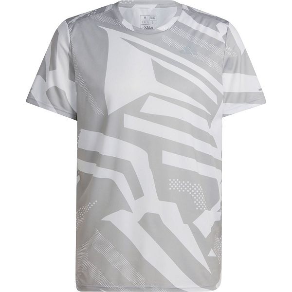 Grey Men's Adidas Own The Run Seasonal Short Sleeve T Shirts | 4308617-DT