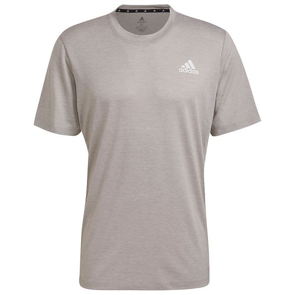 Grey Men's Adidas Primeblue Designed 2 Move Heathered Sport Short Sleeve T Shirts | 2164935-TB