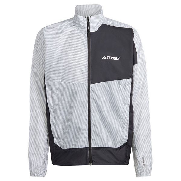 Grey Men's Adidas Trail Wind Jackets | 5123607-XD