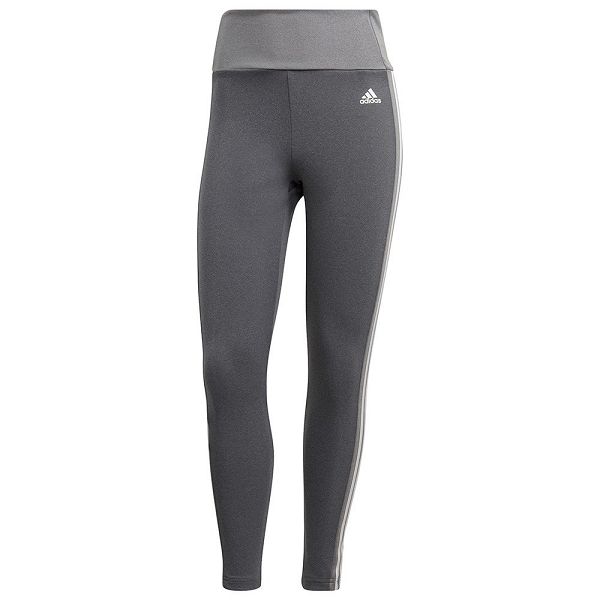 Grey Women's Adidas 3 Stripes 7/8 Leggings | 2560817-HY