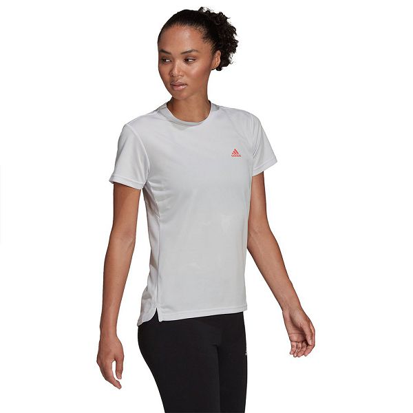 Grey Women's Adidas 3 Stripes Short Sleeve T Shirts | 6985137-ED